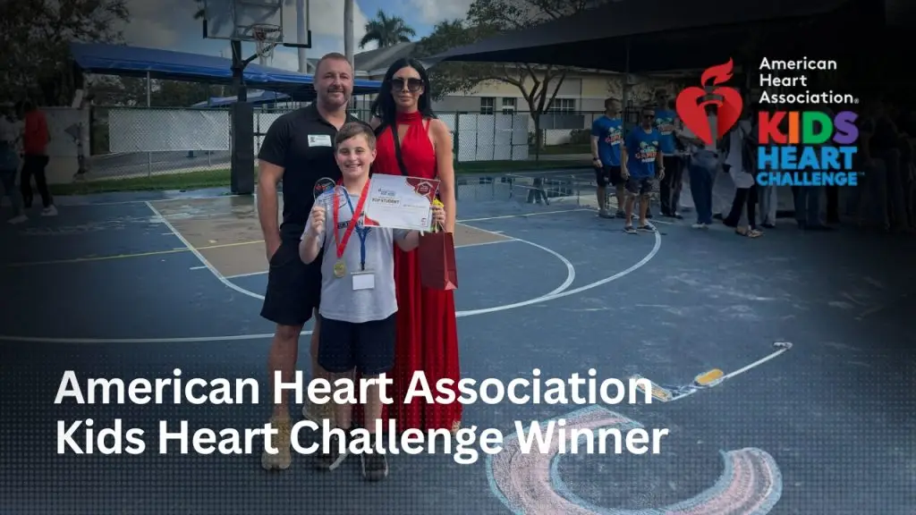 Ari Samoylovich is recognized as an American Heart Association Kids Heart Challenge winner, highlighting youth-led heart-health education and community impact.