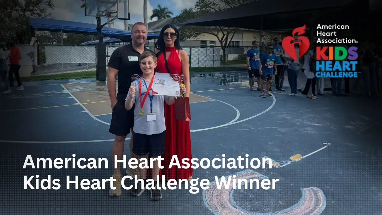 Ari Samoylovich is recognized as an American Heart Association Kids Heart Challenge winner, highlighting youth-led heart-health education and community impact.