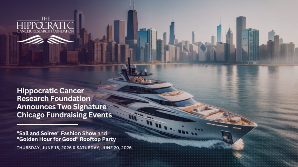 Alex and Danielle Samoylovich support the Hippocratic Cancer Research Foundation's June 2026 Chicago events benefiting cancer research at Northwestern's Lurie Cancer Center.